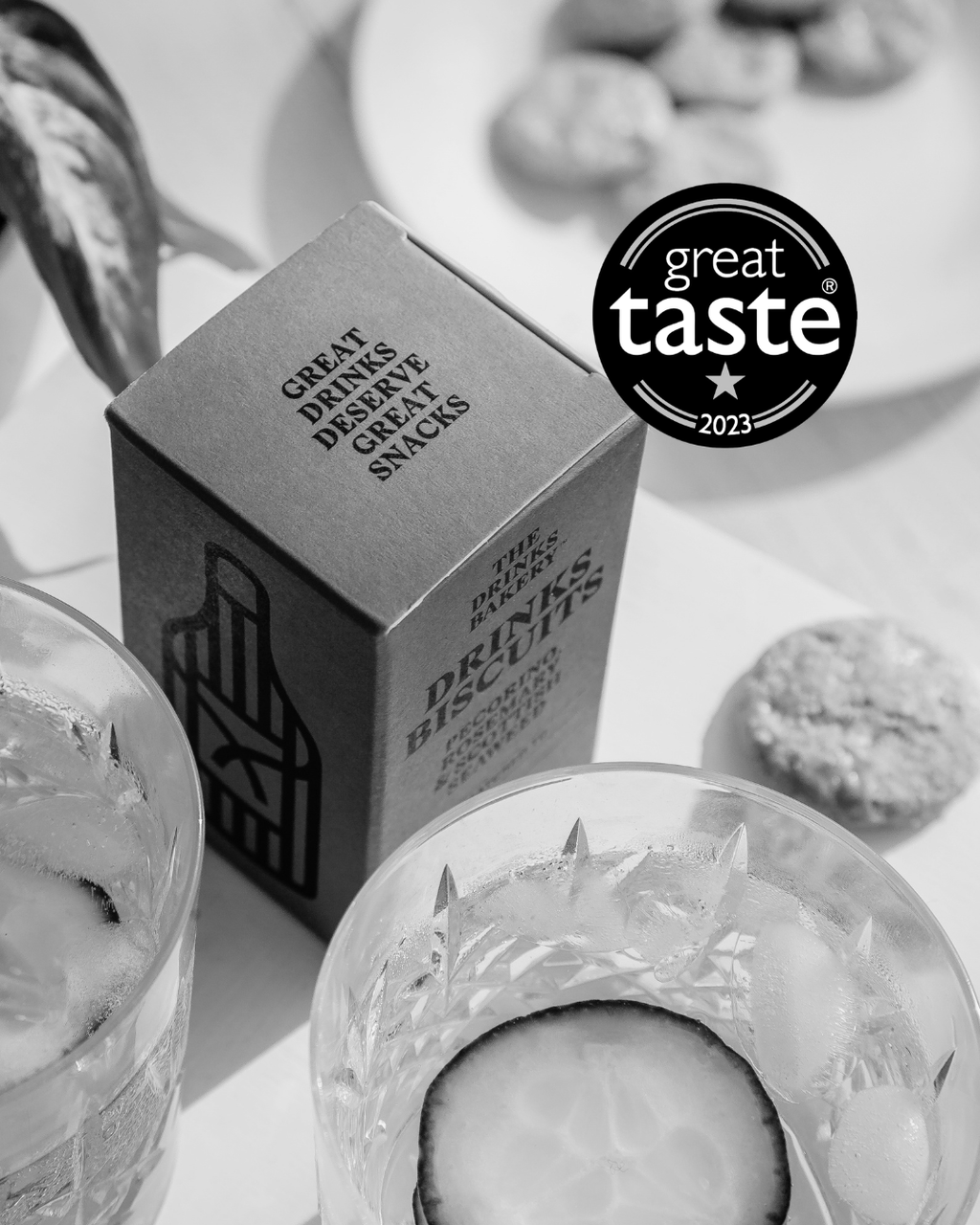 Winner for 1 Great Taste Stars 2023. The Drinks Bakery Drinks Biscuits - Pecorino Cheese & Rosemary would be: 
